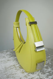 WLH-2401 Avocado Half Moon Leather Handbag