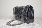 WLH-2306 Black Check Luxury Style Leather Handbag