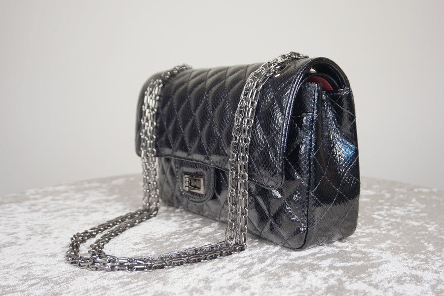 WLH-2306 Black Check Luxury Style Leather Handbag