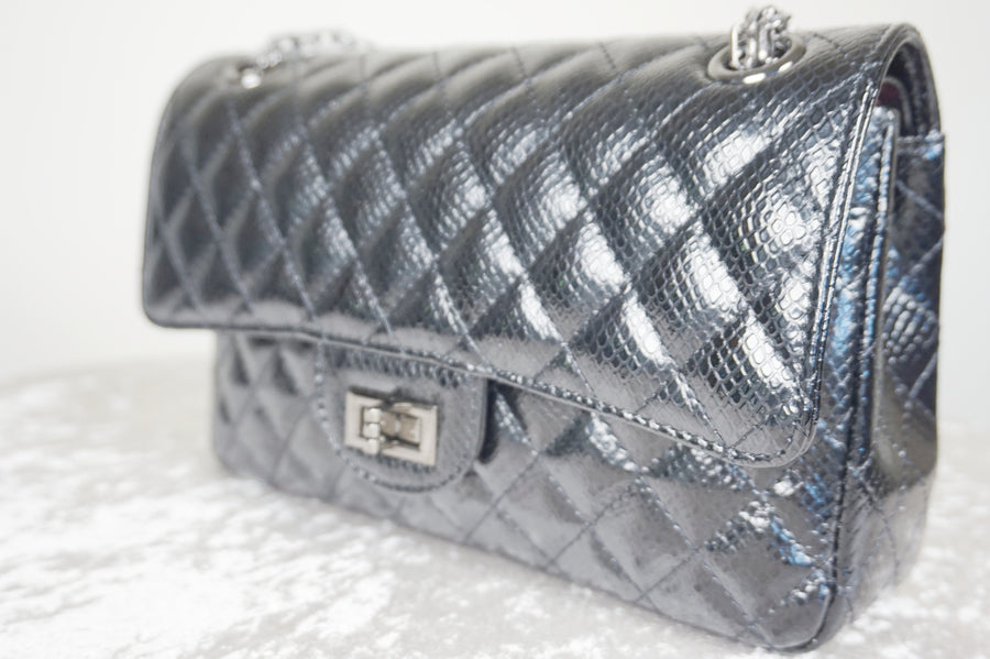 WLH-2306 Black Check Luxury Style Leather Handbag