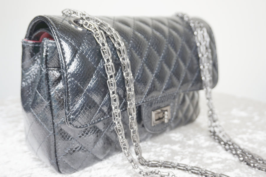 WLH-2306 Black Check Luxury Style Leather Handbag