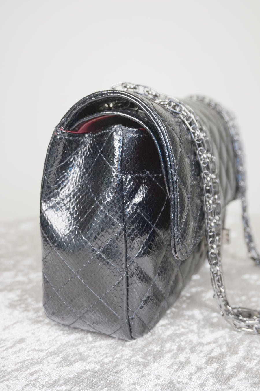 WLH-2306 Black Check Luxury Style Leather Handbag