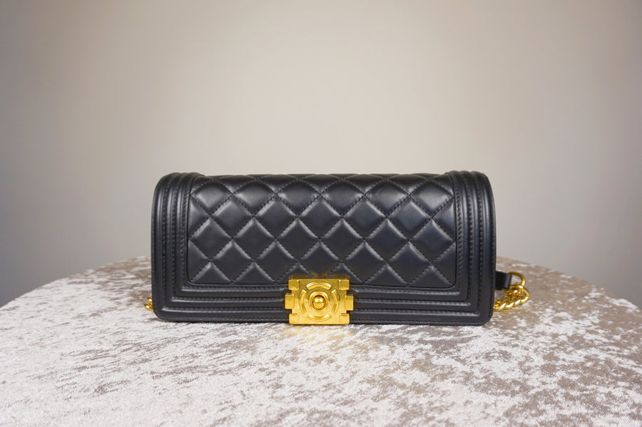 WLH-2407 Black Checked Pattern Leather Handbag