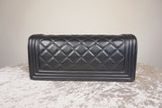 WLH-2407 Black Checked Pattern Leather Handbag