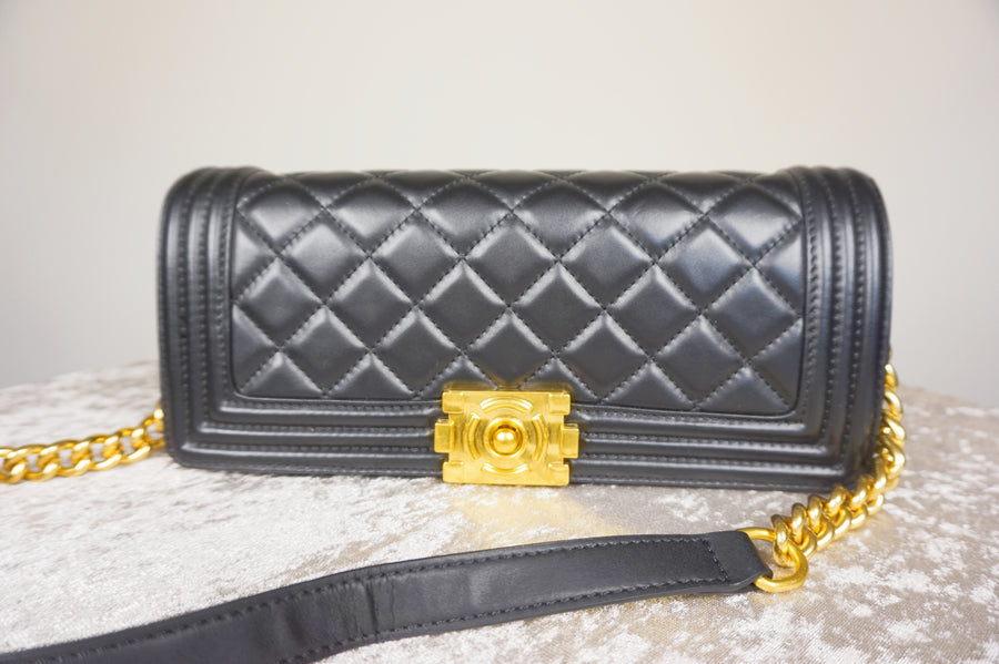 WLH-2407 Black Checked Pattern Leather Handbag