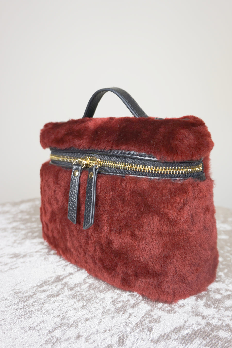 WLH-0813 Wine Red Cute Style Leather Bag