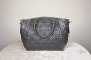 WLH-3108 Black Luxury Style Leather Handbag ( Queen's Favorite )