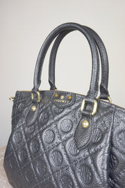 WLH-3108 Black Luxury Style Leather Handbag ( Queen's Favorite )