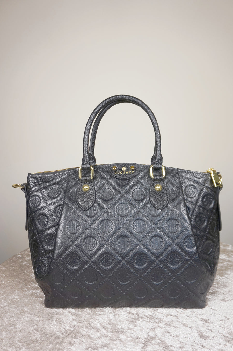 WLH-3108 Black Luxury Style Leather Handbag ( Queen's Favorite )