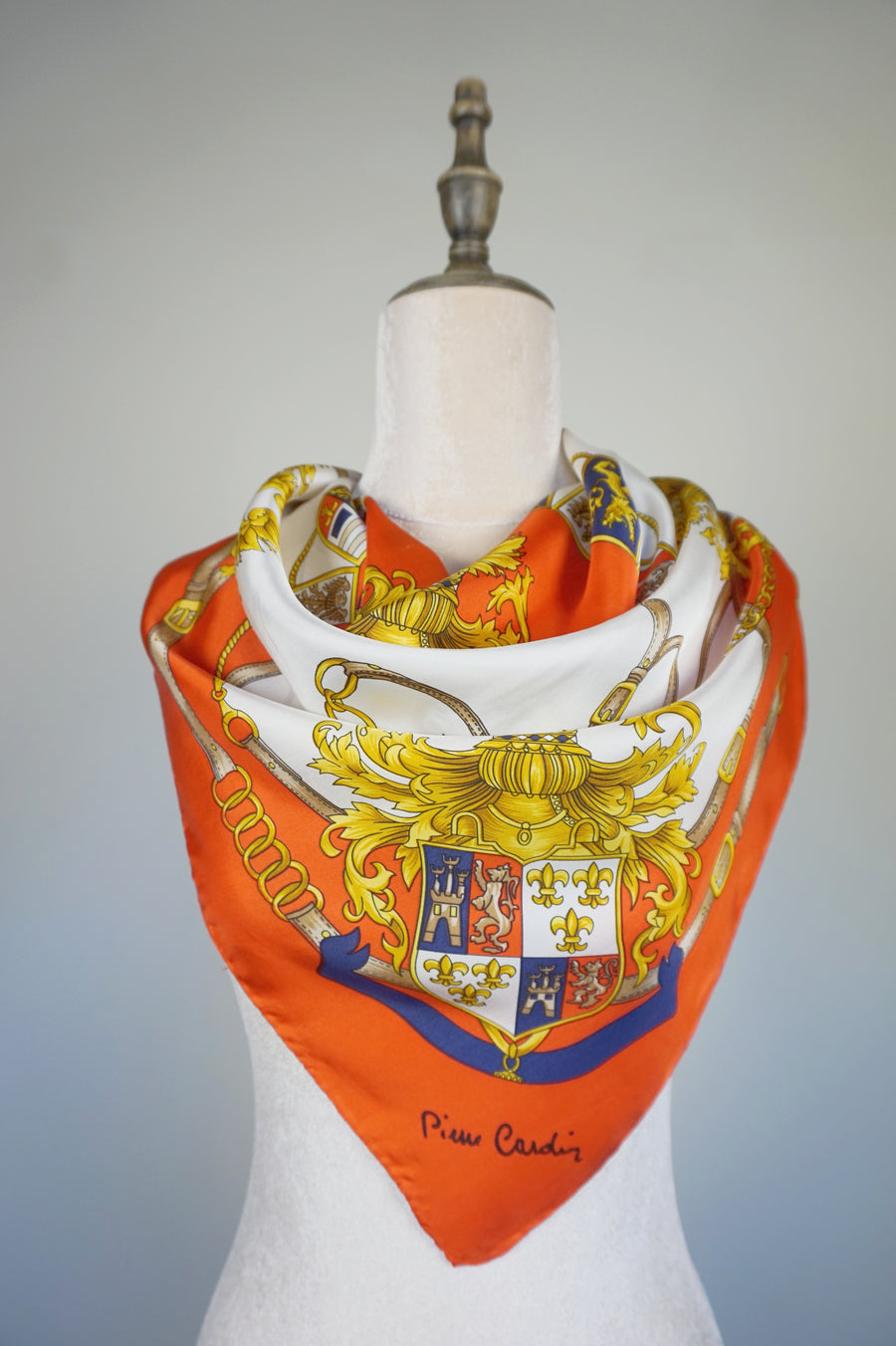 WSS-5806 Red Royal Style Silk Scarf