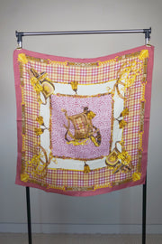 WSS-5820 Plum Leopard Print Luxury Style Silk Scarf