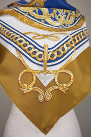WSS-5821 Caramel Royal Harness Silk Scarf ( Queen's Favorite )