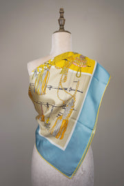 WSS-5826 Four Colors Tassels Luxury Style Silk Scarf