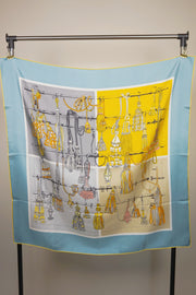 WSS-5826 Four Colors Tassels Luxury Style Silk Scarf