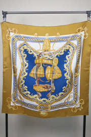 WSS-5821 Caramel Royal Harness Silk Scarf ( Queen's Favorite )