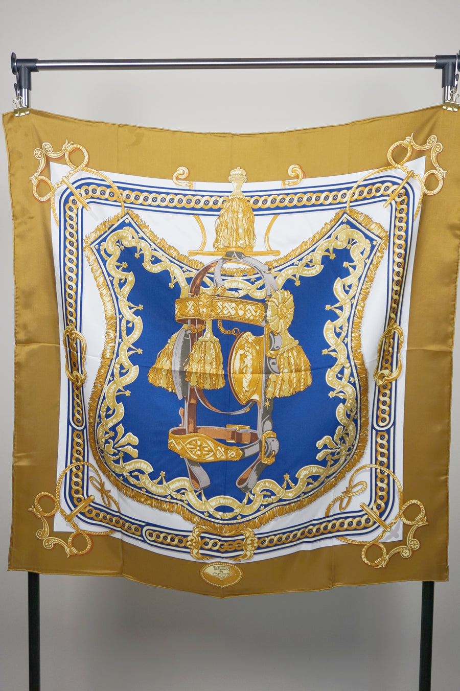 WSS-5821 Caramel Royal Harness Silk Scarf ( Queen's Favorite )