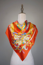 WSS-5835 Red Silk Road Legend Silk Scarf