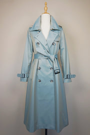WTC-40105 Pale Blue Chameleon Trench Coat ( water-resistant )