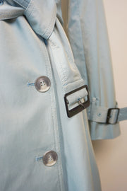 WTC-40105 Pale Blue Chameleon Trench Coat ( water-resistant )