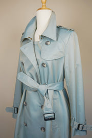 WTC-40105 Pale Blue Chameleon Trench Coat ( water-resistant )