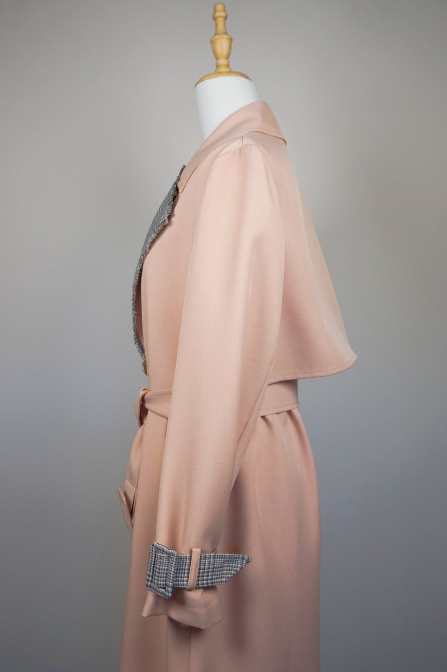 WTC-0009 Coral Chic Style Trench Coat