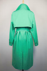 WTC-0211 Spring Green Elegant Style Trench Coat ( Scarf is not included. )
