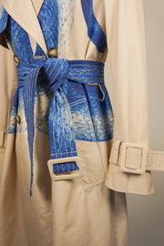 WTC-1629 Beige Mermaid Luxury Style Trench Coat ( Queen's Favorite )