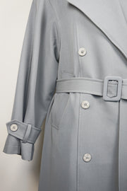 WTC-6845 Grey Casual Style Trench Coat