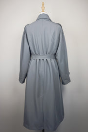 WTC-6845 Grey Casual Style Trench Coat