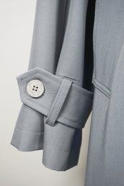 WTC-6845 Grey Casual Style Trench Coat