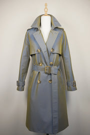 WTC-191352 Forest Green Luxury Style Chameleon Trench Coat ( Queen's Favorite )