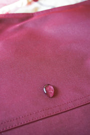 WTC-1419 Wine Red Classic Style Trench Coat ( Scarf is not included )