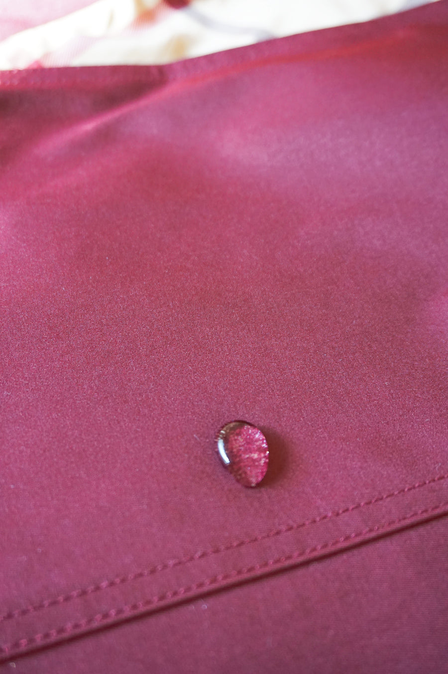 WTC-1419 Wine Red Classic Style Trench Coat ( Scarf is not included )