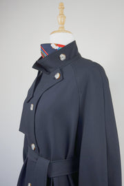 WTC-101811 Black Chic Tyle Trench Coat ( Scarf is not included )