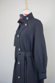 WTC-101811 Black Chic Tyle Trench Coat ( Scarf is not included )