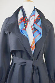 WTC-101811 Black Chic Tyle Trench Coat ( Scarf is not included )