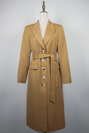 WTC-AW026 Olive Green / Camel Business Style Trench Coat