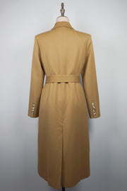 WTC-AW026 Olive Green / Camel Business Style Trench Coat
