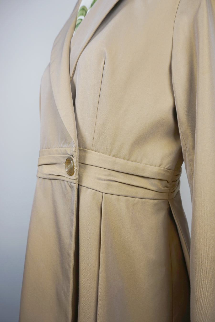 WTC-28003 Camel Chic Style Chameleon Trench Coat ( Scarf is not included )