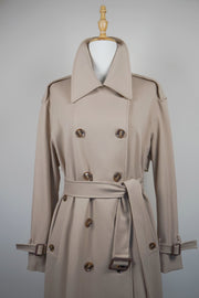 WTC-82016 Beige Luxury Style Trench Coat
