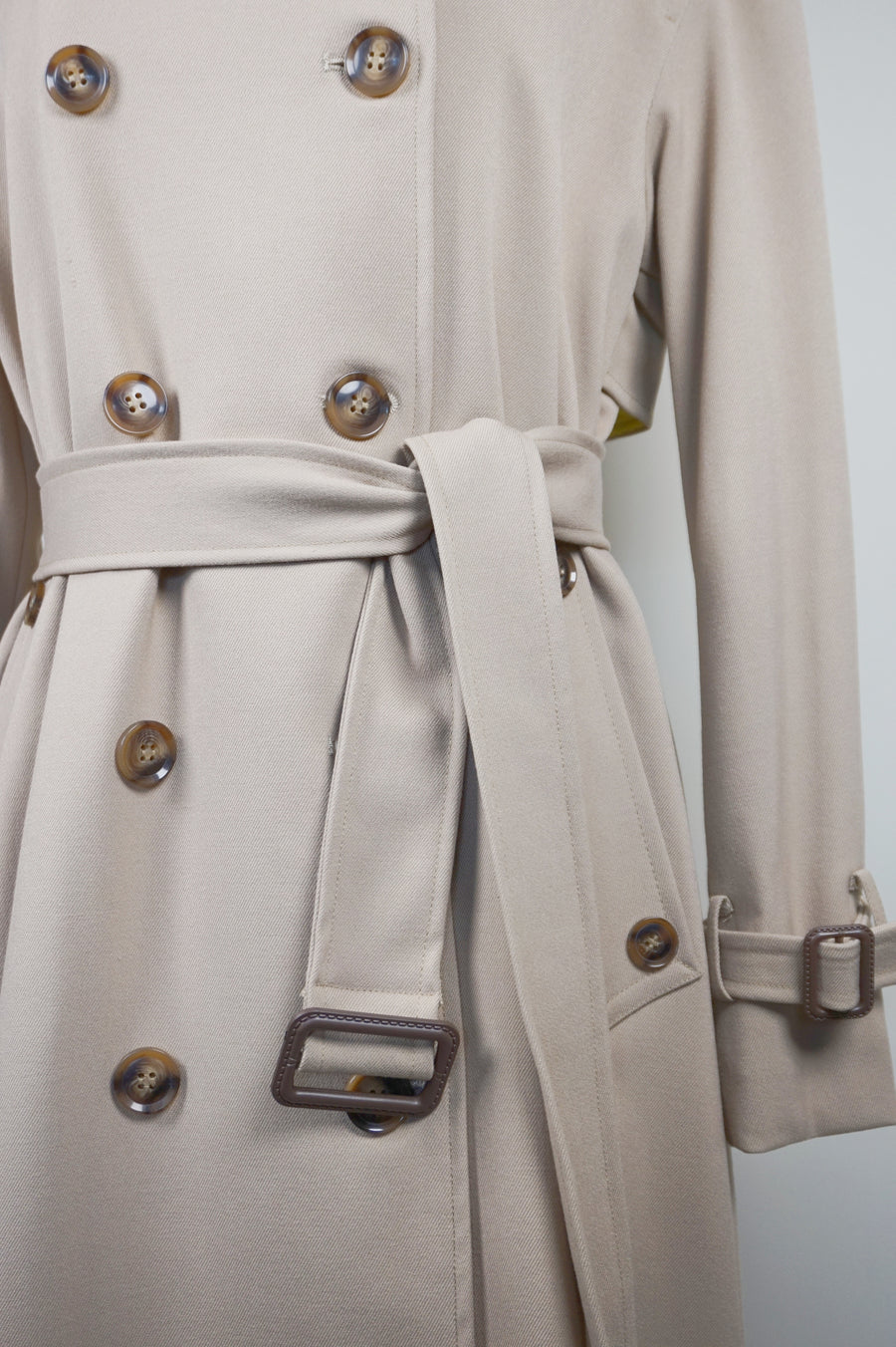 WTC-82016 Beige Luxury Style Trench Coat