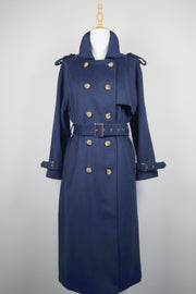 WTC-1601 Royal Blue Classic Style Trench Coat