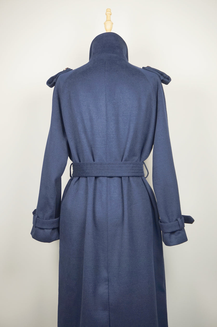 WTC-1601 Royal Blue Classic Style Trench Coat
