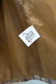 WWC-4F8511 British Check Chic Style Wool Coat