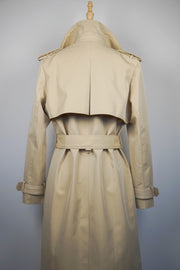 WTC-191351 Khaki Classic Style Chameleon Trench Coat ( Scarf is not included )