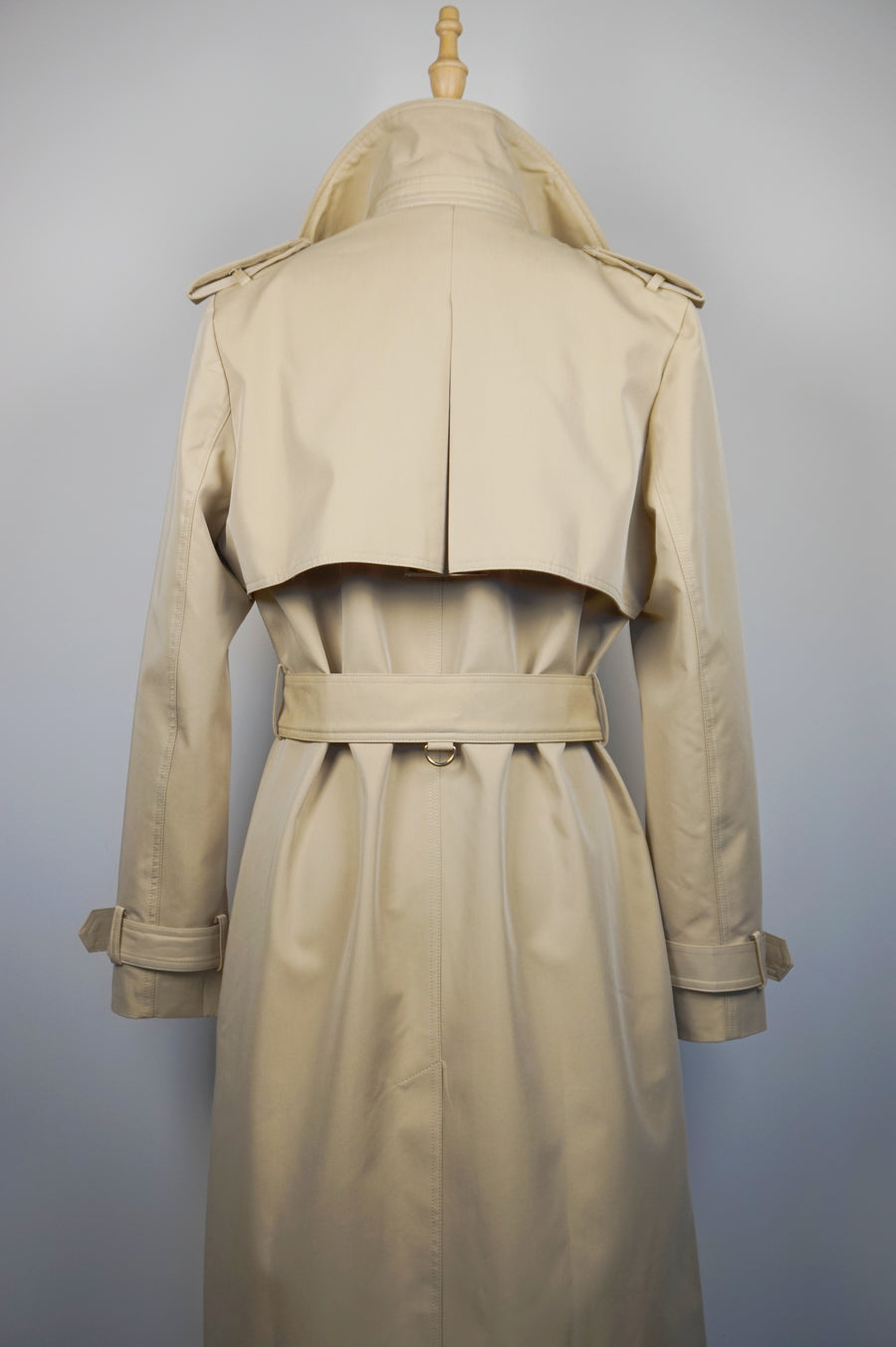 WTC-191351 Khaki Classic Style Chameleon Trench Coat ( Scarf is not included )