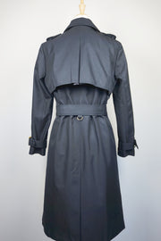 WTC-191353 Black Classic Style Chameleon Trench Coat