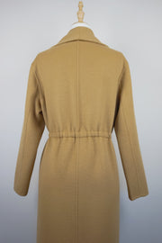 WWC-QW170 Camel Luxury Style Drawstring Wool Coat