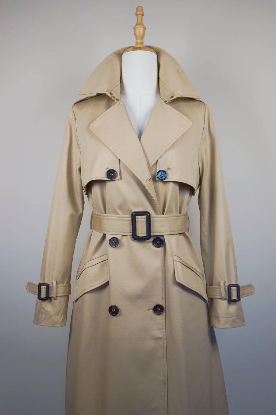 WTC-3105C Beige Luxury Style Waterproof Trench Coat ( Queen's Favorite )