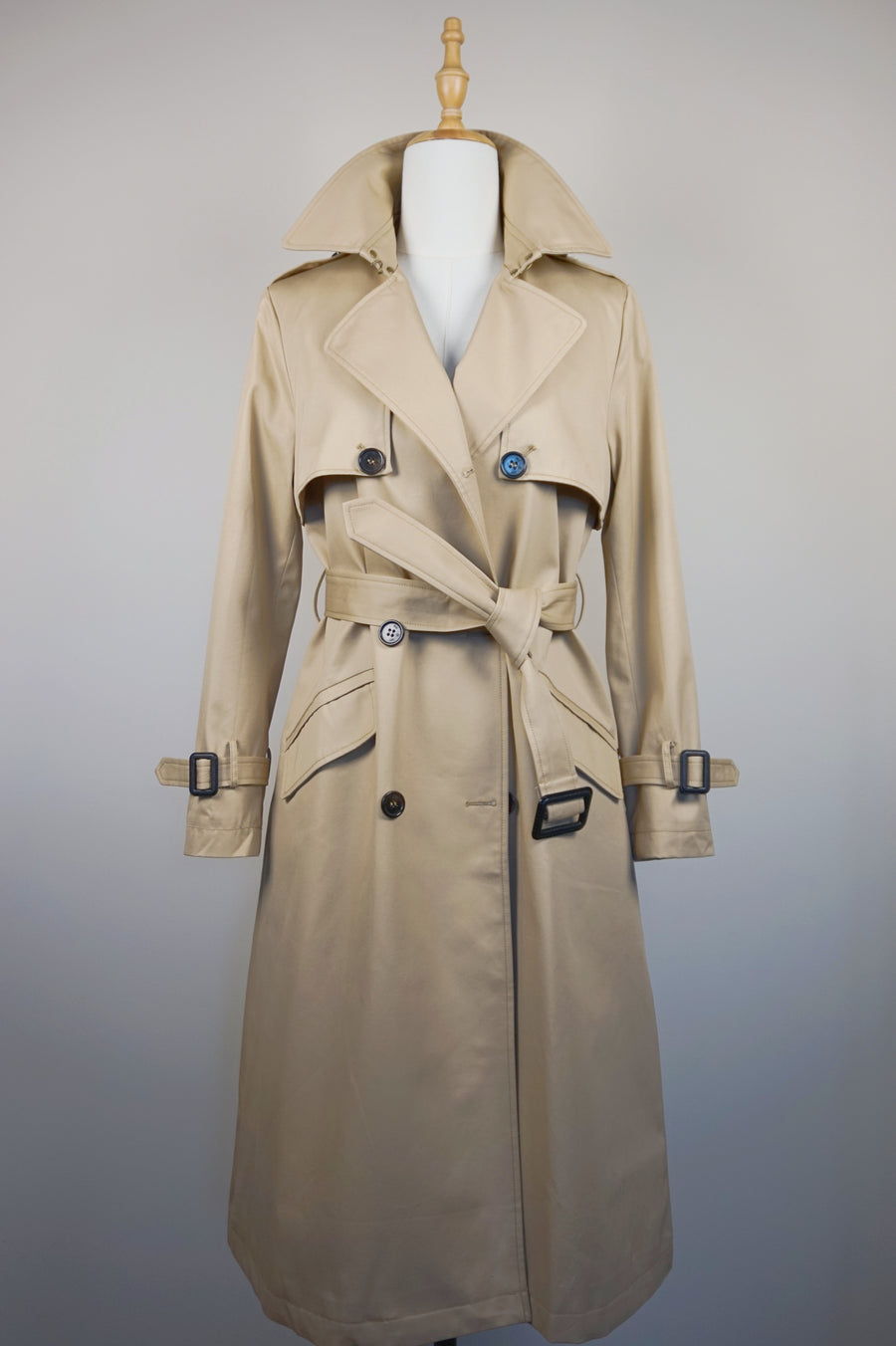 WTC-3105C Beige Luxury Style Waterproof Trench Coat ( Queen's Favorite )